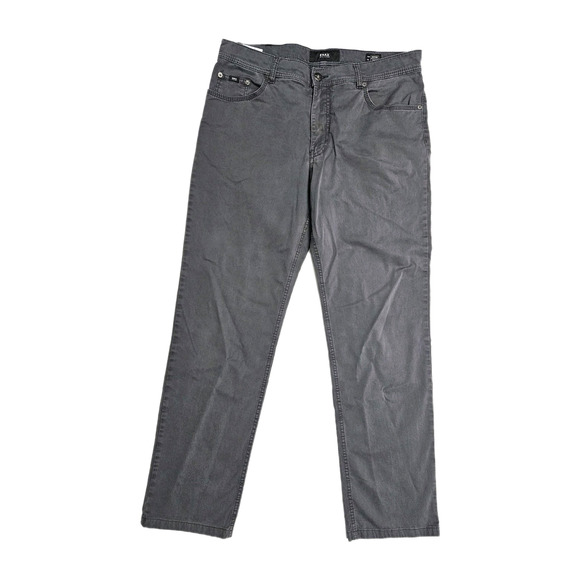 BRAX Cooper Fancy Pants Mens 36x34 Gray Regular fit Chino Business Casual - Picture 1 of 9